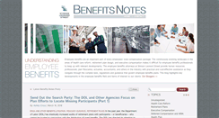 Desktop Screenshot of benefitsnotes.com