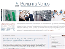 Tablet Screenshot of benefitsnotes.com